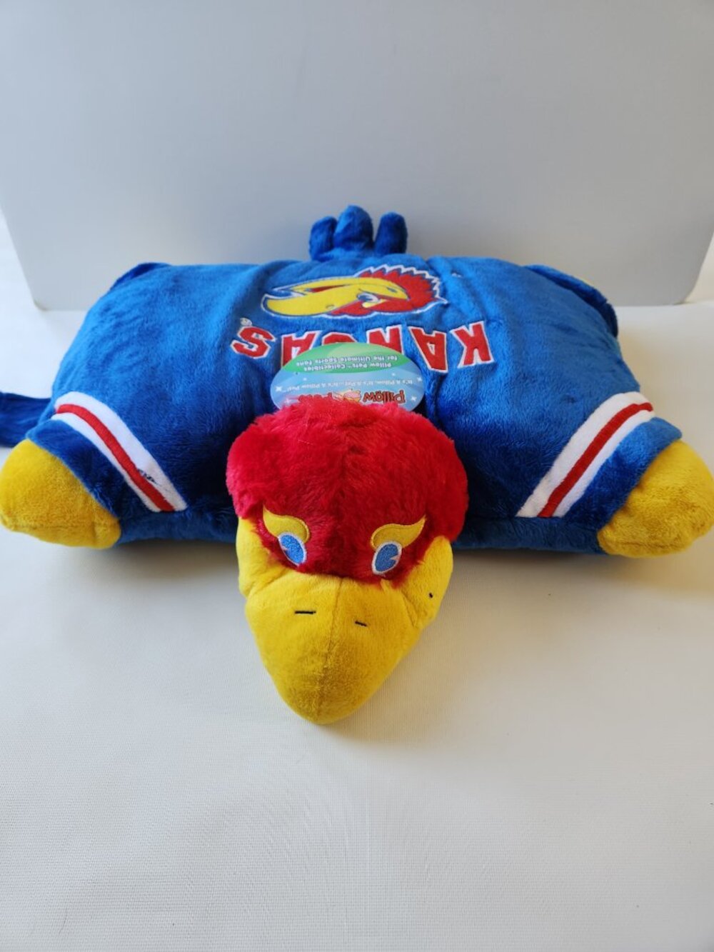 Kansas Jayhawks Pillow Pets KU Mascot Plush Pillow 20" NCAA 2011